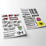 Imagem de Adesivo Autocolante Stickers Automotivos Coleção 1