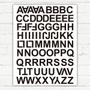 Imagem de Adesivo Cartela Decorativa Alfabética-G 48X65Cm