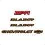 Imagem de Adesivo Compatível Chevrolet Blazer Mpfi 96/99 Emblema Preto