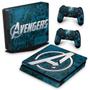 Imagem de Adesivo Compatível PS4 Slim Skin - Avengers Vingadores Comics