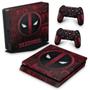 Imagem de Adesivo Compatível PS4 Slim Skin - Deadpool Comics