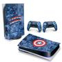 Imagem de Adesivo Compatível PS5 Playstation 5 Skin Horizontal - Capitão América Comics