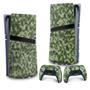 Imagem de Adesivo Compatível PS5 Pro Skin Vertical Camuflado Verde