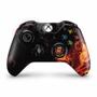 Imagem de Adesivo Compatível Xbox One Fat Controle Skin - Fire Flower