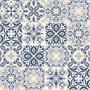 Imagem de Adesivo de Azulejo Azul Real 10x10 cm com 50un