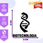 Imagem de Adesivo de Carro Biotecnologia Curso Faculdade - Cor Azul