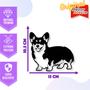 Imagem de Adesivo de Carro Cachorro Welsh Corgi Pembroke - Cor Branco