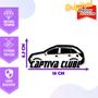 Imagem de Adesivo de Carro Captiva Clube - Cor Roxo