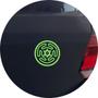 Imagem de Adesivo de Carro Circulo De Hécate Símbolo Wicca - Cor Verde Claro