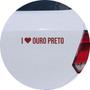 Imagem de Adesivo de Carro Eu amo Ouro Preto - I Love Ouro Preto - Cor Roxo