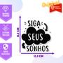 Imagem de Adesivo de Carro Frase Siga Seus Sonhos - Cor Branco