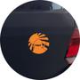 Imagem de Adesivo de Carro JDM Ninja Japones Sol Nascente - Cor Laranja