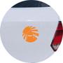 Imagem de Adesivo de Carro JDM Ninja Japones Sol Nascente - Cor Laranja