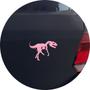 Imagem de Adesivo de Carro Jurassic Park - Tiranossauro T-Rex - Cor Rosa Claro