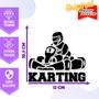 Imagem de Adesivo de Carro Kart Corrida - Cor Amarelo