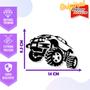 Imagem de Adesivo de Carro Monster Truck - Cor Rosa Claro