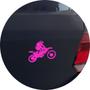 Imagem de Adesivo de Carro Moto Off Road Motocross - Cor Rosa