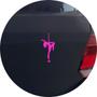 Imagem de Adesivo de Carro Mulher em Pole Dance - Cor Rosa