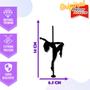 Imagem de Adesivo de Carro Mulher em Pole Dance - Cor Rosa