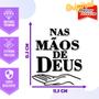 Imagem de Adesivo de Carro Nas Mãos De Deus - Cor Laranja