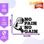 Imagem de Adesivo de Carro No Pain No Gain - Cor Azul
