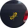 Imagem de Adesivo de Carro Pegada Bússola Tracking - Cor Amarelo