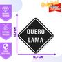 Imagem de Adesivo de Carro Placa Jipeiro Quero Lama - Cor Vermelho