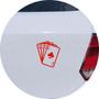 Imagem de Adesivo de Carro Poker Cartas Full Ace - Cor Vermelho