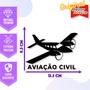 Imagem de Adesivo de Carro Seneca Piloto Aviação Civil - Cor Marrom