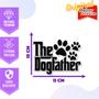 Imagem de Adesivo de Carro The Dogfather - O Pai de Cachorro - Cor Vinho