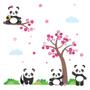 Imagem de Adesivo De Parede Árvore De Cerejeira E Pandas