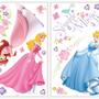 Imagem de Adesivo de Parede - Auto Colante - Princesas da Disney - 25.4cm x 45.7cm