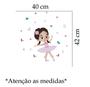 Imagem de Adesivo De Parede Bailarina Com Notas Musicais Mod01