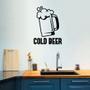 Imagem de Adesivo de Parede Cold Beer - Cerveja Gelada