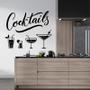 Imagem de Adesivo de parede decorativo cocktails, drink, bar e bebidas
