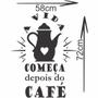 Imagem de Adesivo De Parede Decorativo Frase A Vida Começa Depois do Café