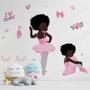 Imagem de Adesivo De Parede Decorativo Infantil Bailarina Love Ballet