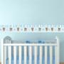 Imagem de Adesivo de Parede Faixa Decorativa Para Quarto Infantil Ursinho Azul