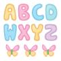 Imagem de Adesivo de Parede Infantil Alfabeto e Borboletas Quarto Criança - 051ir