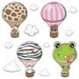 Imagem de Adesivo De Parede Infantil - Balão - Safari - Nuvens - Quarto - Bebê - Menino - Menina - 025ir