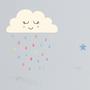 Imagem de Adesivo de Parede Infantil Nuvens Estrelas e Gotas