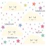 Imagem de Adesivo de Parede Infantil Nuvens Estrelas e Gotas
