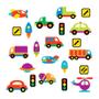 Imagem de Adesivo de Parede Infantil Transporte Carrinho Quarto Menino - 253ir
