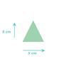 Imagem de Adesivo De Parede - Kit Com 100 Triângulos 5cmx5cm Verde Água