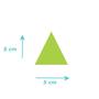 Imagem de Adesivo De Parede - Kit Com 50 Triângulos 5cmx5cm Verde abacate