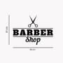 Imagem de Adesivo de Parede Logo Barber Shop Barbearia Preto