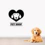 Imagem de Adesivo de Parede Logo Pet Shop Preto