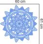 Imagem de Adesivo de Parede Mandala Azul