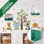 Imagem de Adesivo de Parede Quarto Infantil Safari Baby Com Livreiros