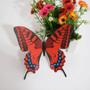 Imagem de Adesivo de parede Red Butterfly Magnetic 3D PVC 15 cm 6 unidades